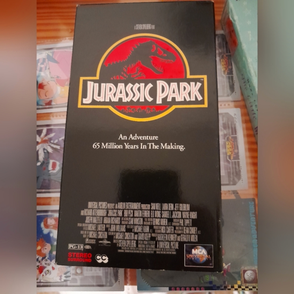 1993 jurassic park vhs